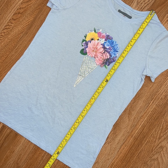 Floral Ice Cream Cone Top NWOT - Picture 4 of 7